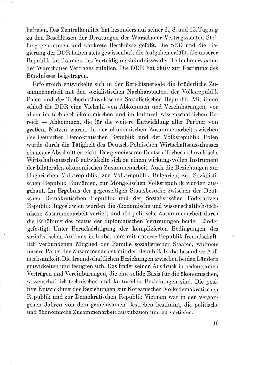 Protokoll der Verhandlungen des Ⅶ. Parteitages der Sozialistischen Einheitspartei Deutschlands (SED) [Deutsche Demokratische Republik (DDR)] 1967, Band Ⅳ, Seite 19 (Prot. Verh. Ⅶ. PT SED DDR 1967, Bd. Ⅳ, S. 19)