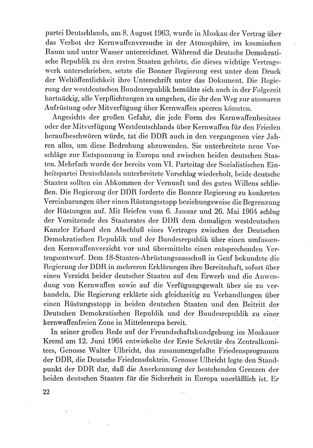 Protokoll der Verhandlungen des Ⅶ. Parteitages der Sozialistischen Einheitspartei Deutschlands (SED) [Deutsche Demokratische Republik (DDR)] 1967, Band Ⅳ, Seite 22 (Prot. Verh. Ⅶ. PT SED DDR 1967, Bd. Ⅳ, S. 22)