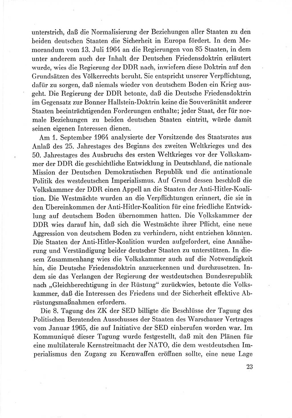 Protokoll der Verhandlungen des Ⅶ. Parteitages der Sozialistischen Einheitspartei Deutschlands (SED) [Deutsche Demokratische Republik (DDR)] 1967, Band Ⅳ, Seite 23 (Prot. Verh. Ⅶ. PT SED DDR 1967, Bd. Ⅳ, S. 23)