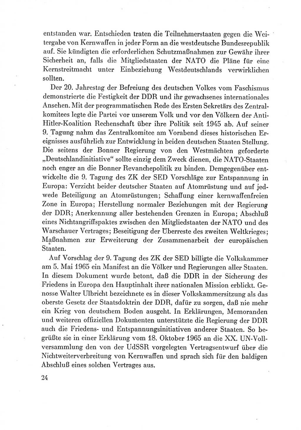 Protokoll der Verhandlungen des Ⅶ. Parteitages der Sozialistischen Einheitspartei Deutschlands (SED) [Deutsche Demokratische Republik (DDR)] 1967, Band Ⅳ, Seite 24 (Prot. Verh. Ⅶ. PT SED DDR 1967, Bd. Ⅳ, S. 24)