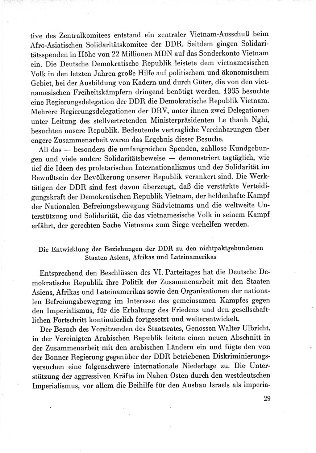Protokoll der Verhandlungen des Ⅶ. Parteitages der Sozialistischen Einheitspartei Deutschlands (SED) [Deutsche Demokratische Republik (DDR)] 1967, Band Ⅳ, Seite 29 (Prot. Verh. Ⅶ. PT SED DDR 1967, Bd. Ⅳ, S. 29)