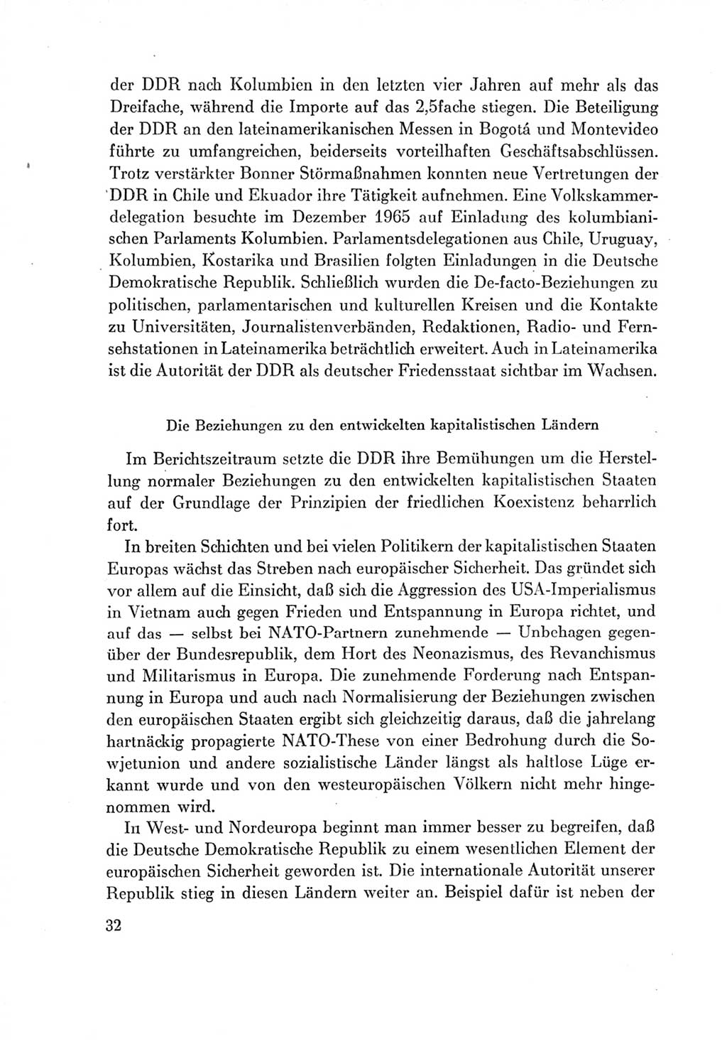 Protokoll der Verhandlungen des Ⅶ. Parteitages der Sozialistischen Einheitspartei Deutschlands (SED) [Deutsche Demokratische Republik (DDR)] 1967, Band Ⅳ, Seite 32 (Prot. Verh. Ⅶ. PT SED DDR 1967, Bd. Ⅳ, S. 32)