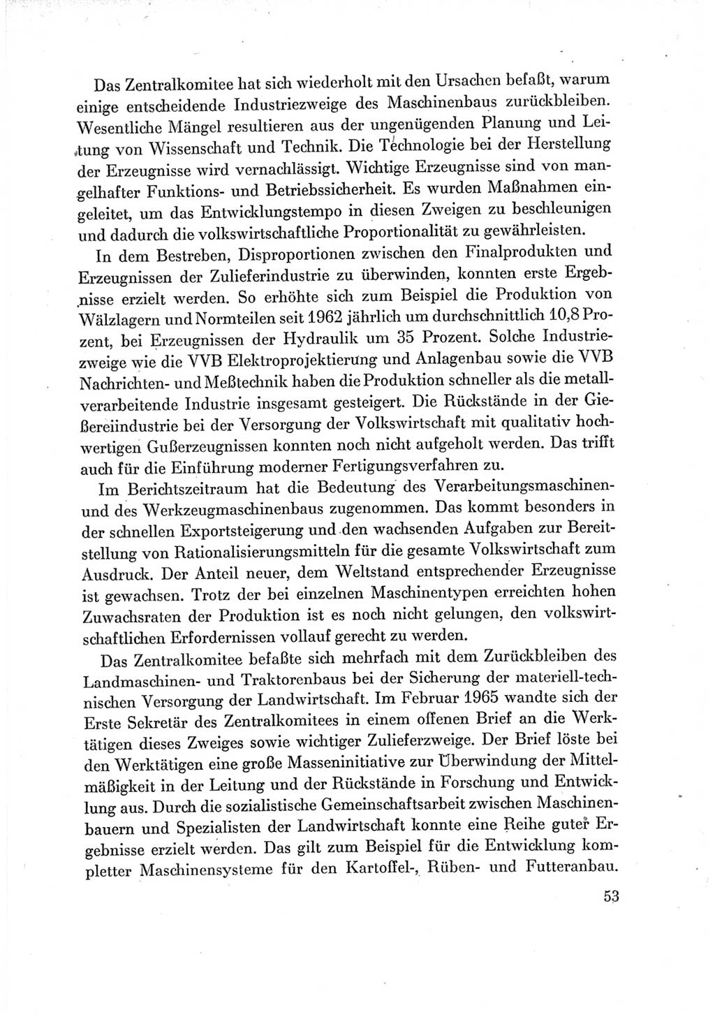Protokoll der Verhandlungen des Ⅶ. Parteitages der Sozialistischen Einheitspartei Deutschlands (SED) [Deutsche Demokratische Republik (DDR)] 1967, Band Ⅳ, Seite 53 (Prot. Verh. Ⅶ. PT SED DDR 1967, Bd. Ⅳ, S. 53)