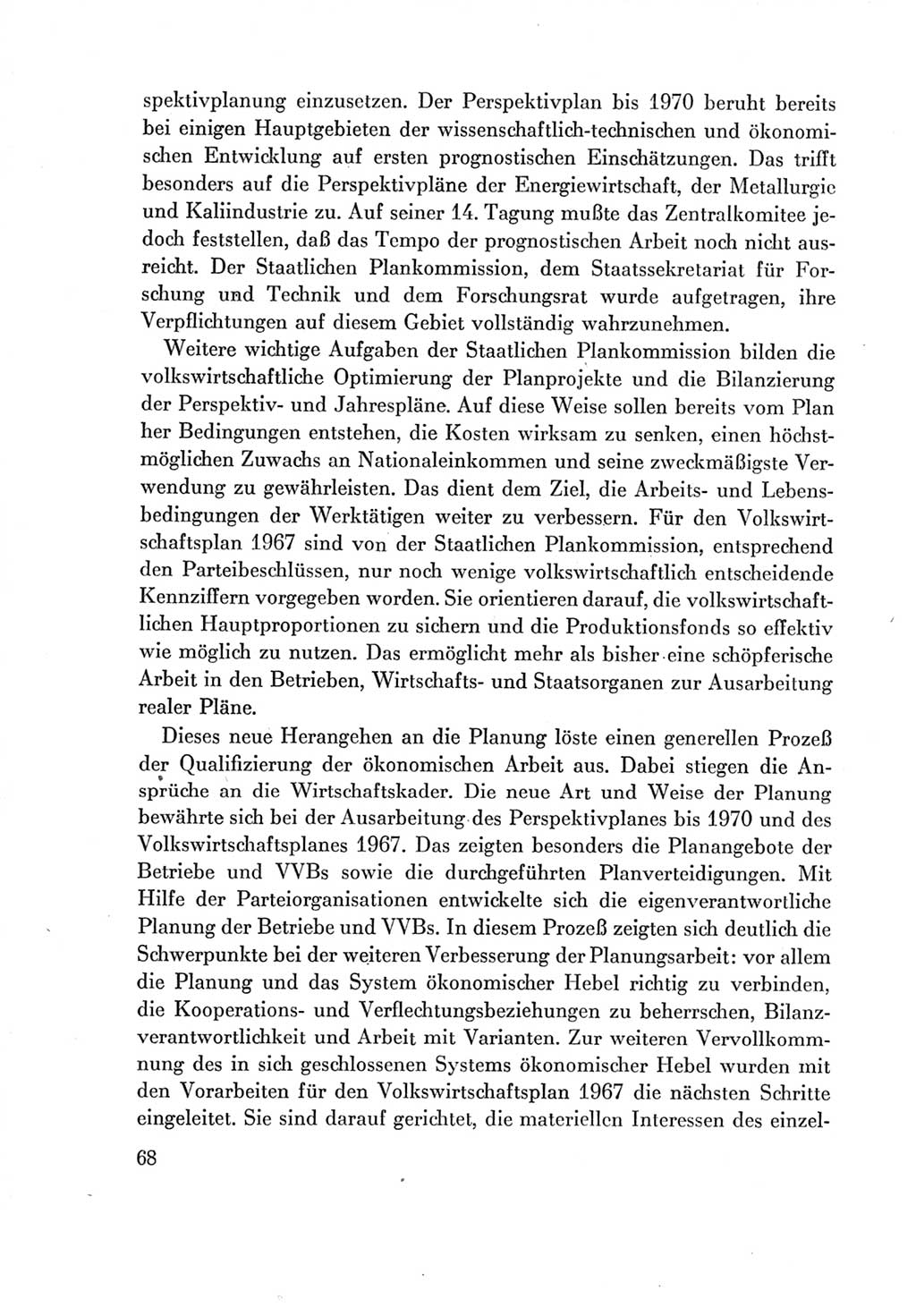 Protokoll der Verhandlungen des Ⅶ. Parteitages der Sozialistischen Einheitspartei Deutschlands (SED) [Deutsche Demokratische Republik (DDR)] 1967, Band Ⅳ, Seite 68 (Prot. Verh. Ⅶ. PT SED DDR 1967, Bd. Ⅳ, S. 68)