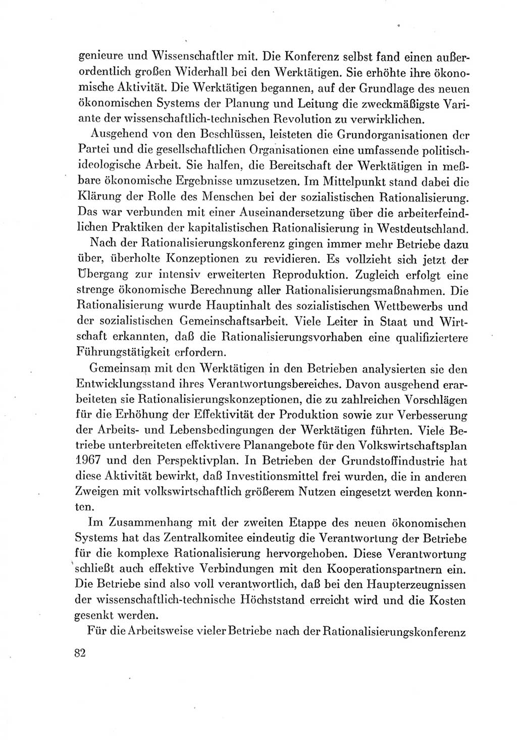 Protokoll der Verhandlungen des Ⅶ. Parteitages der Sozialistischen Einheitspartei Deutschlands (SED) [Deutsche Demokratische Republik (DDR)] 1967, Band Ⅳ, Seite 82 (Prot. Verh. Ⅶ. PT SED DDR 1967, Bd. Ⅳ, S. 82)