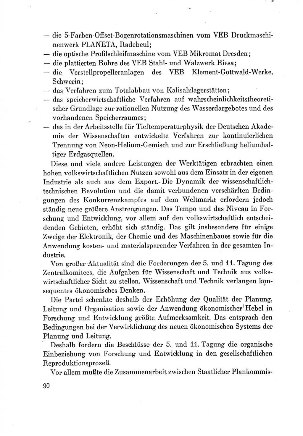 Protokoll der Verhandlungen des Ⅶ. Parteitages der Sozialistischen Einheitspartei Deutschlands (SED) [Deutsche Demokratische Republik (DDR)] 1967, Band Ⅳ, Seite 90 (Prot. Verh. Ⅶ. PT SED DDR 1967, Bd. Ⅳ, S. 90)
