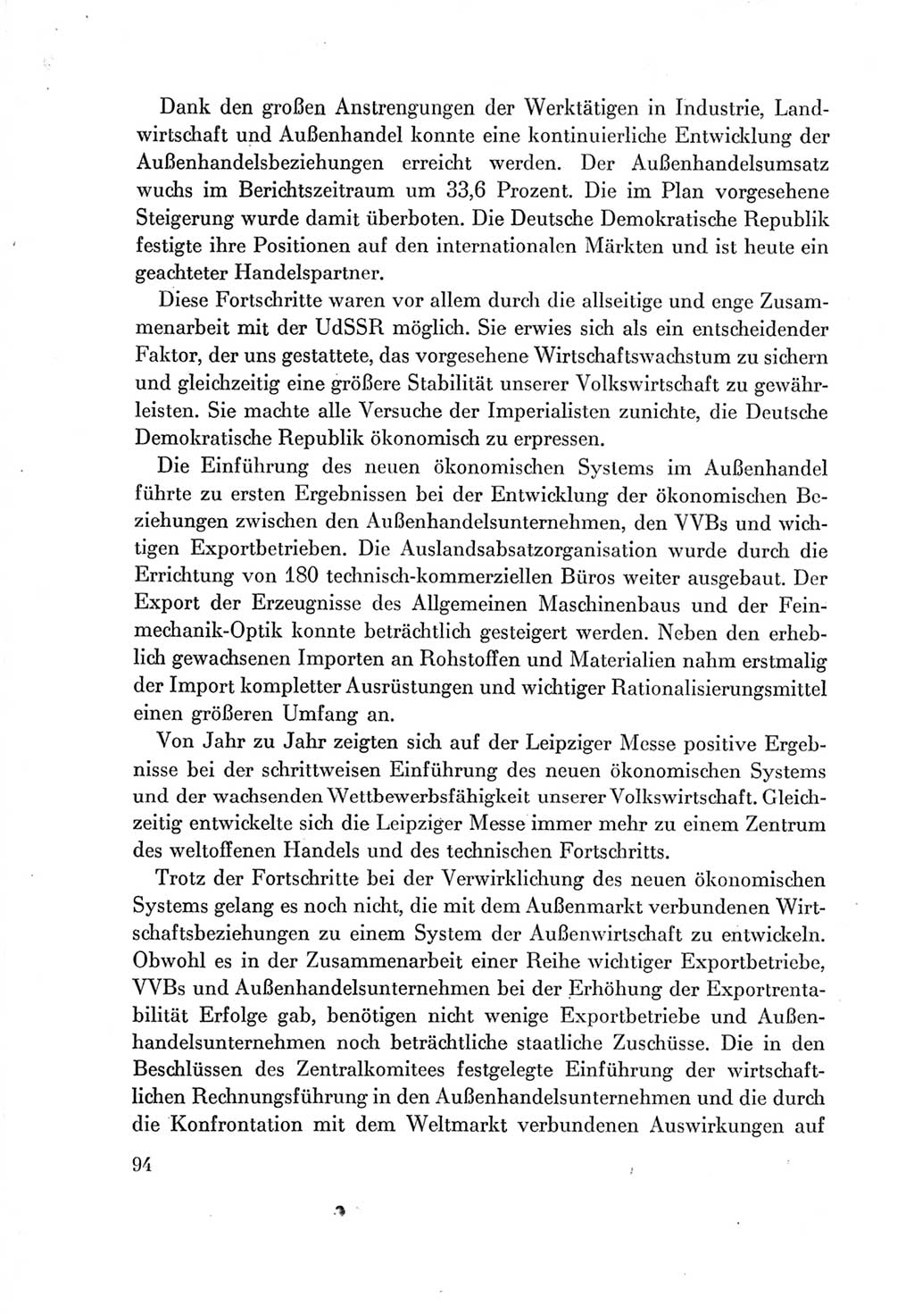 Protokoll der Verhandlungen des Ⅶ. Parteitages der Sozialistischen Einheitspartei Deutschlands (SED) [Deutsche Demokratische Republik (DDR)] 1967, Band Ⅳ, Seite 94 (Prot. Verh. Ⅶ. PT SED DDR 1967, Bd. Ⅳ, S. 94)