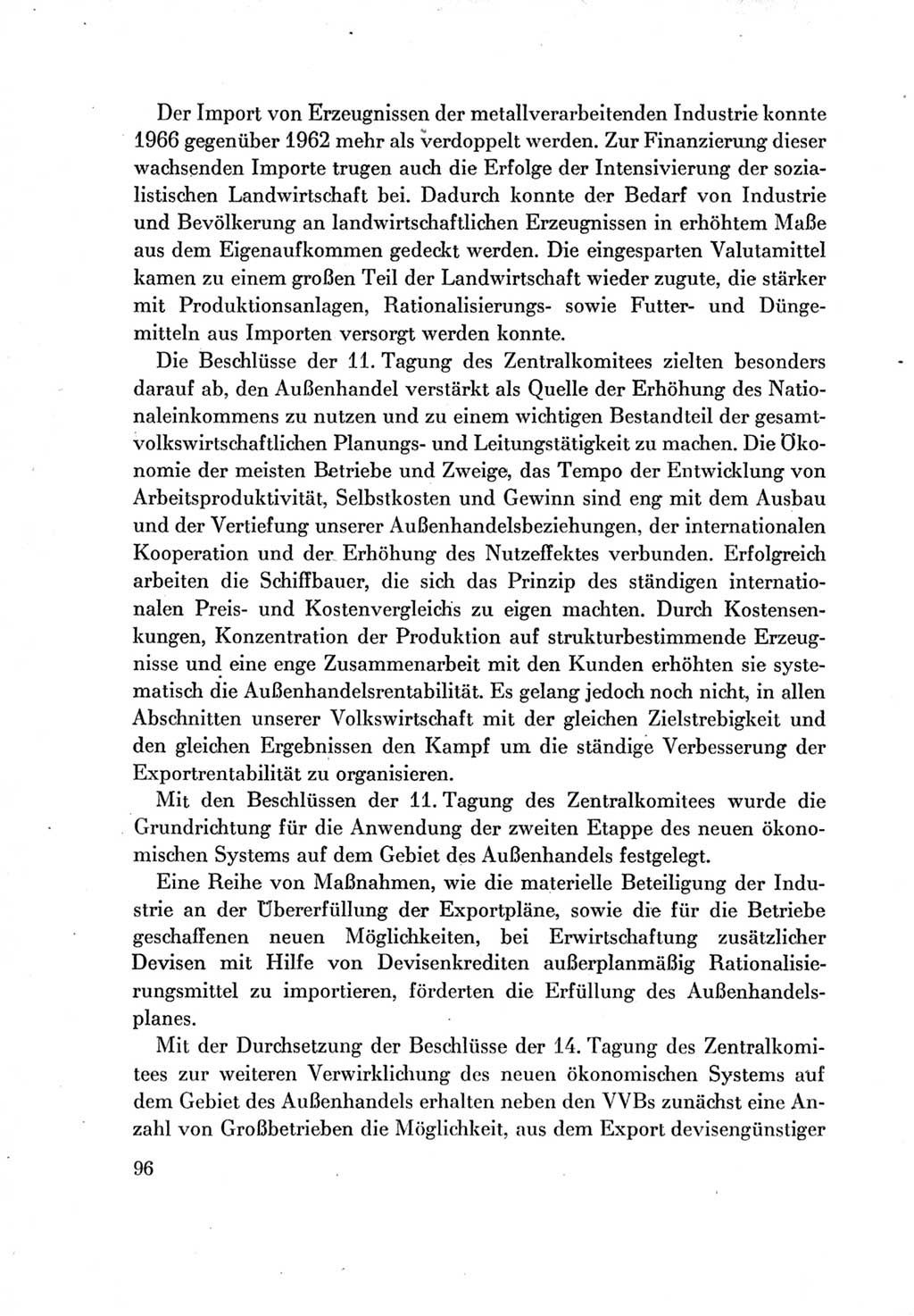Protokoll der Verhandlungen des Ⅶ. Parteitages der Sozialistischen Einheitspartei Deutschlands (SED) [Deutsche Demokratische Republik (DDR)] 1967, Band Ⅳ, Seite 96 (Prot. Verh. Ⅶ. PT SED DDR 1967, Bd. Ⅳ, S. 96)