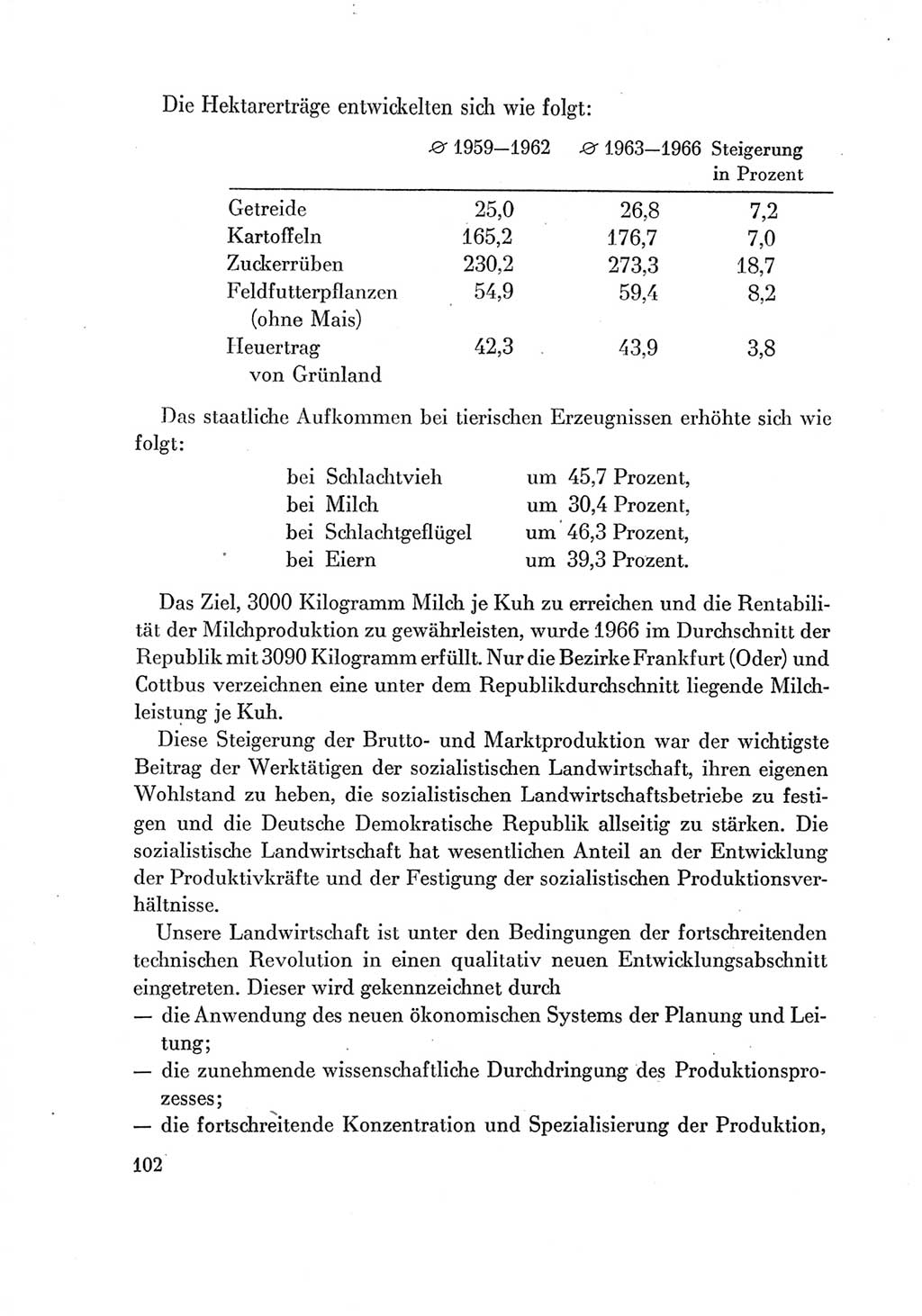 Protokoll der Verhandlungen des Ⅶ. Parteitages der Sozialistischen Einheitspartei Deutschlands (SED) [Deutsche Demokratische Republik (DDR)] 1967, Band Ⅳ, Seite 102 (Prot. Verh. Ⅶ. PT SED DDR 1967, Bd. Ⅳ, S. 102)