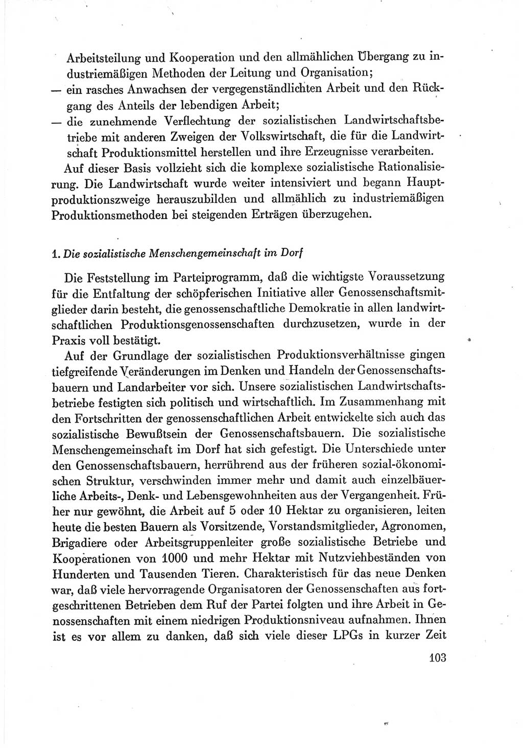 Protokoll der Verhandlungen des Ⅶ. Parteitages der Sozialistischen Einheitspartei Deutschlands (SED) [Deutsche Demokratische Republik (DDR)] 1967, Band Ⅳ, Seite 103 (Prot. Verh. Ⅶ. PT SED DDR 1967, Bd. Ⅳ, S. 103)