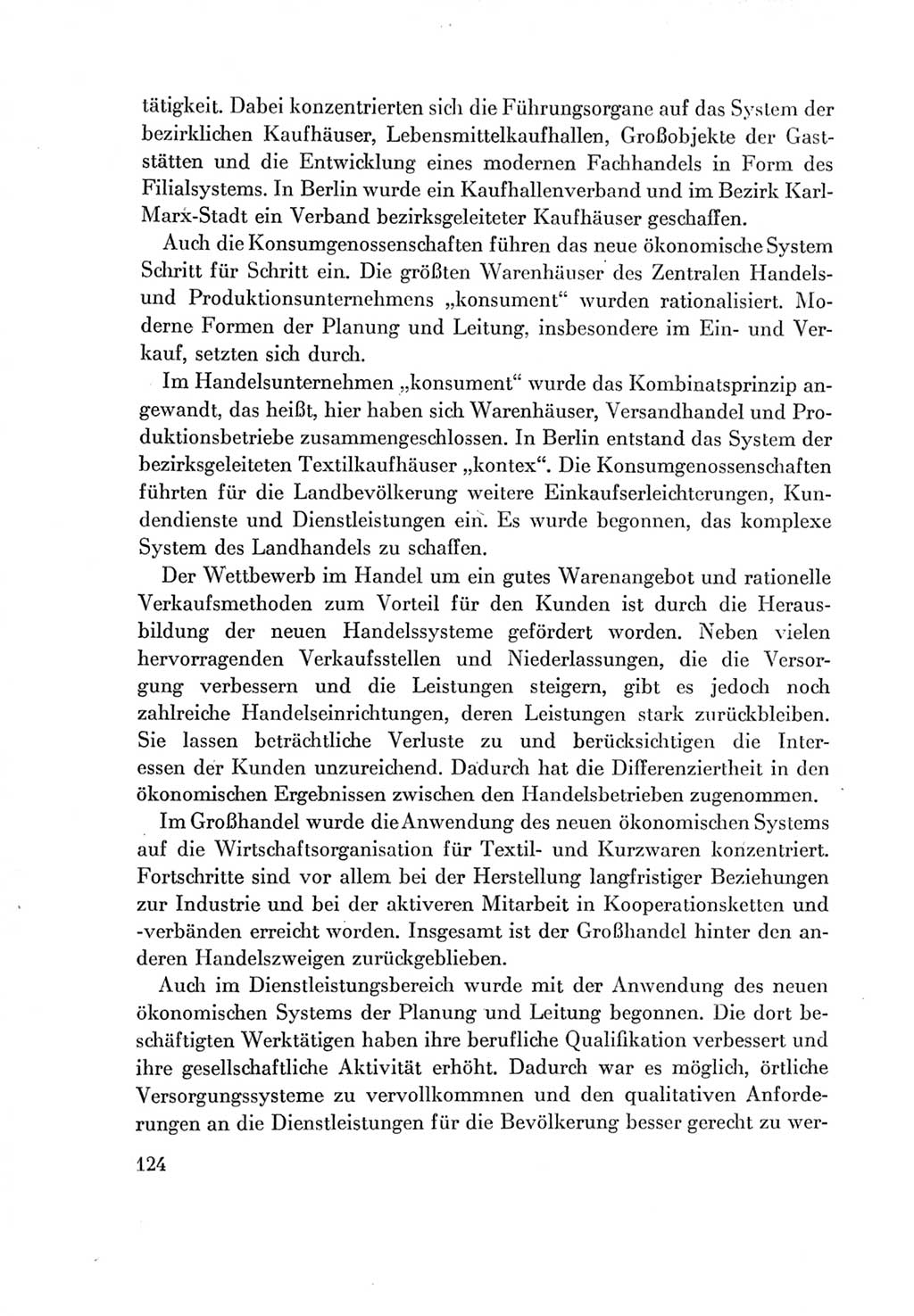 Protokoll der Verhandlungen des Ⅶ. Parteitages der Sozialistischen Einheitspartei Deutschlands (SED) [Deutsche Demokratische Republik (DDR)] 1967, Band Ⅳ, Seite 124 (Prot. Verh. Ⅶ. PT SED DDR 1967, Bd. Ⅳ, S. 124)