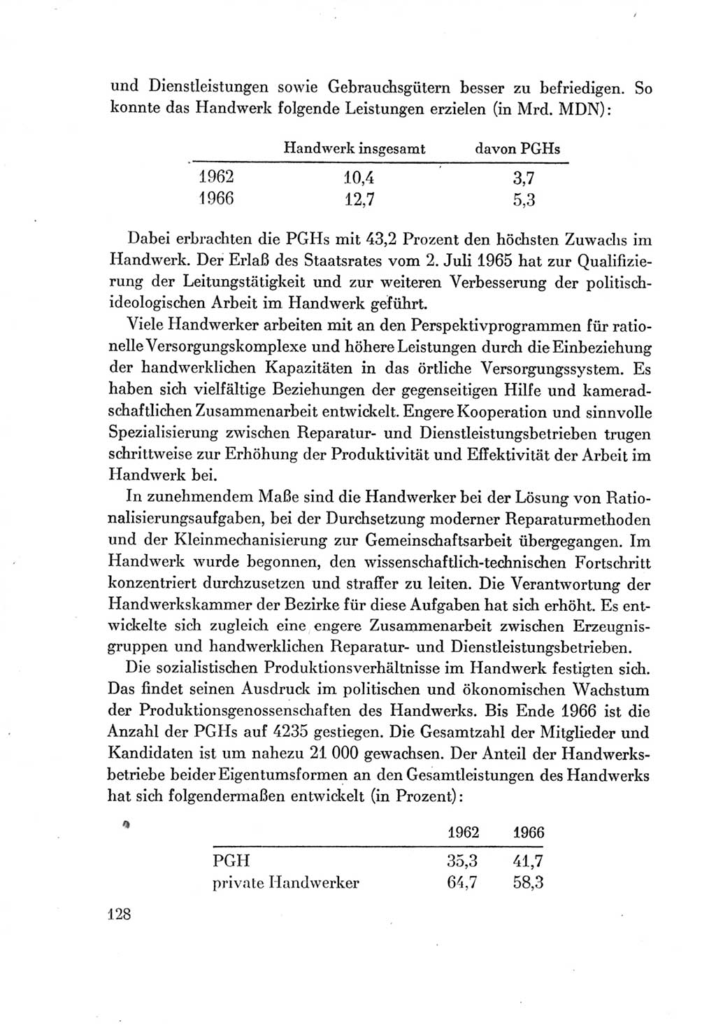 Protokoll der Verhandlungen des Ⅶ. Parteitages der Sozialistischen Einheitspartei Deutschlands (SED) [Deutsche Demokratische Republik (DDR)] 1967, Band Ⅳ, Seite 128 (Prot. Verh. Ⅶ. PT SED DDR 1967, Bd. Ⅳ, S. 128)