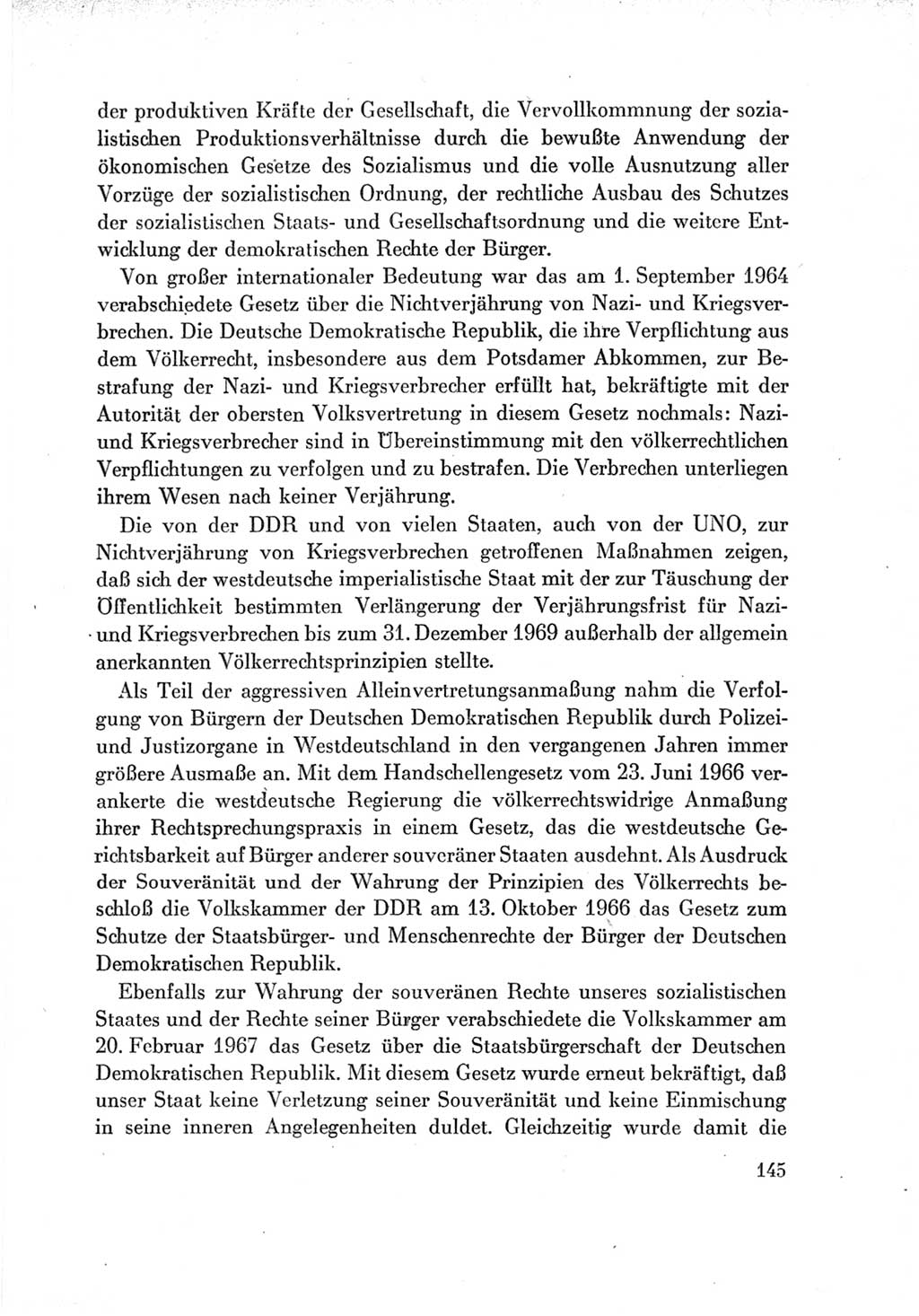 Protokoll der Verhandlungen des Ⅶ. Parteitages der Sozialistischen Einheitspartei Deutschlands (SED) [Deutsche Demokratische Republik (DDR)] 1967, Band Ⅳ, Seite 145 (Prot. Verh. Ⅶ. PT SED DDR 1967, Bd. Ⅳ, S. 145)