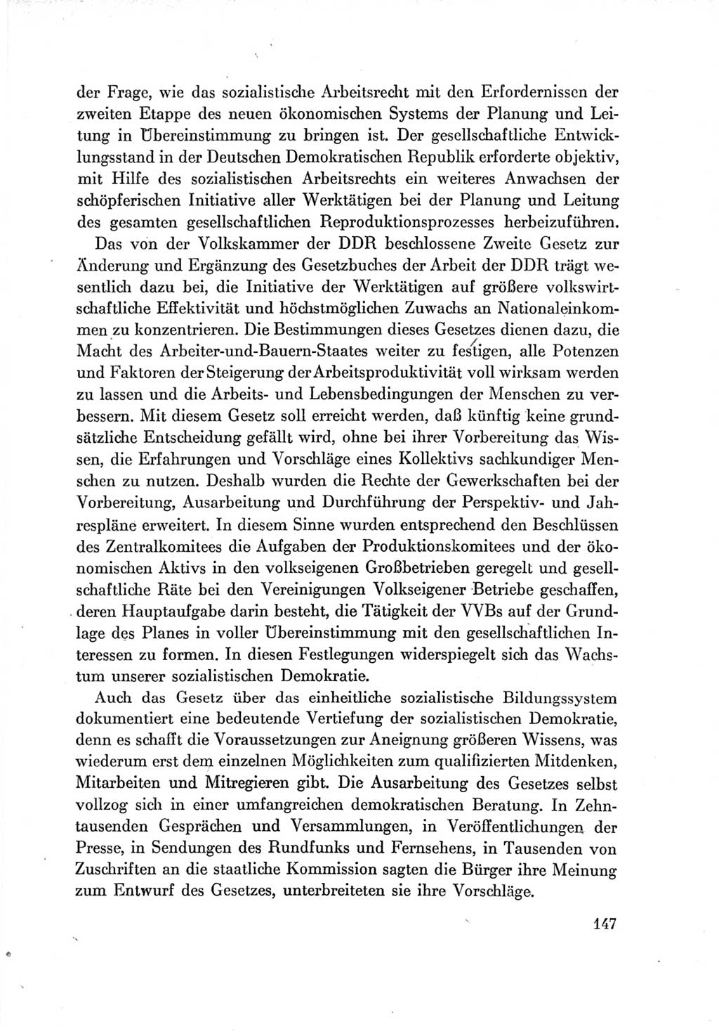 Protokoll der Verhandlungen des Ⅶ. Parteitages der Sozialistischen Einheitspartei Deutschlands (SED) [Deutsche Demokratische Republik (DDR)] 1967, Band Ⅳ, Seite 147 (Prot. Verh. Ⅶ. PT SED DDR 1967, Bd. Ⅳ, S. 147)