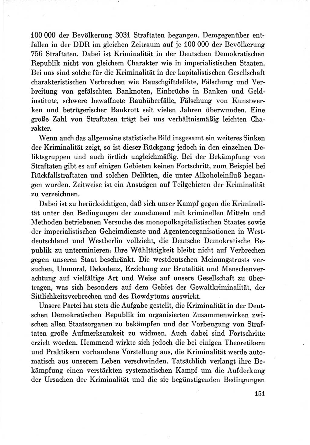 Protokoll der Verhandlungen des Ⅶ. Parteitages der Sozialistischen Einheitspartei Deutschlands (SED) [Deutsche Demokratische Republik (DDR)] 1967, Band Ⅳ, Seite 151 (Prot. Verh. Ⅶ. PT SED DDR 1967, Bd. Ⅳ, S. 151)