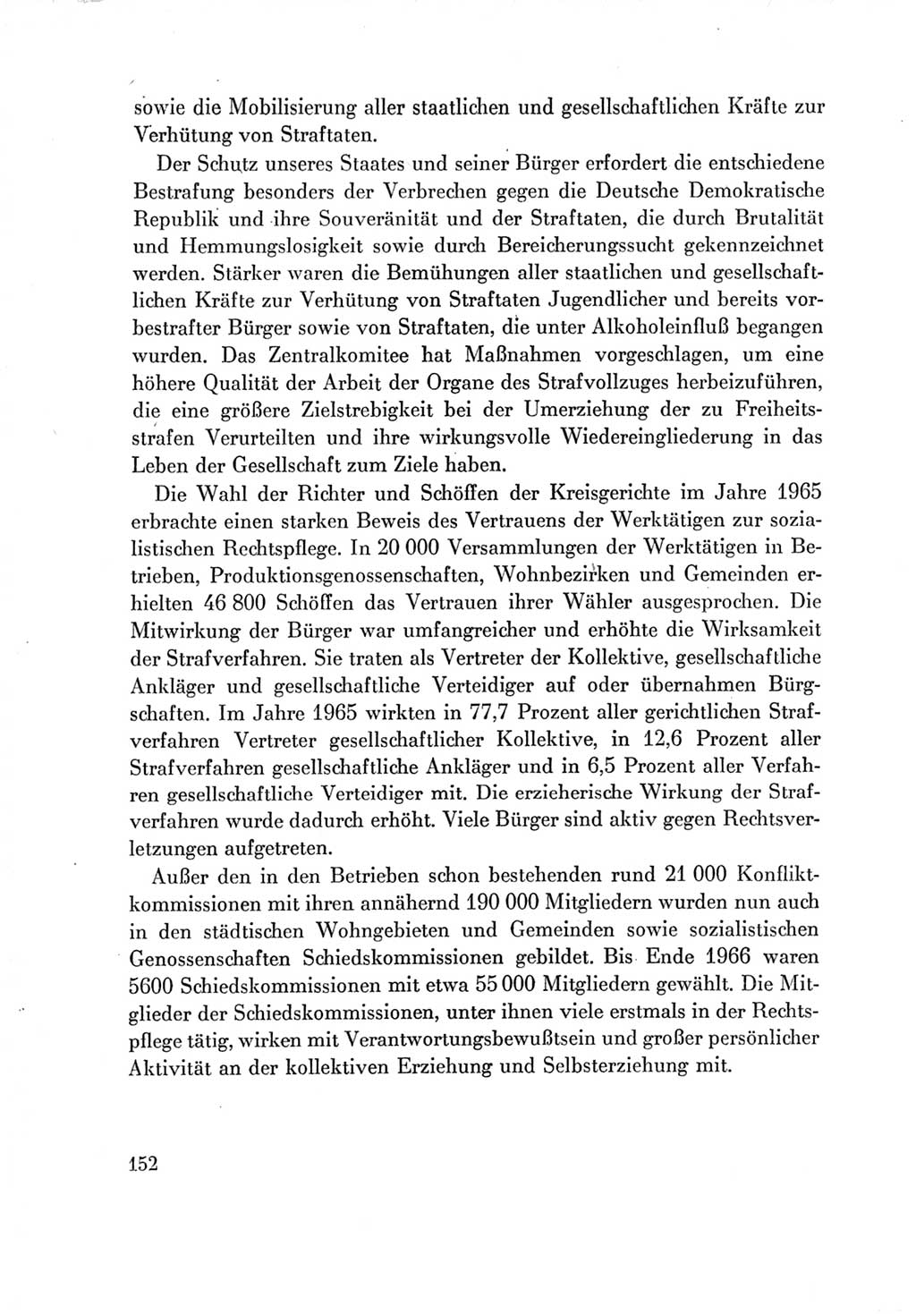 Protokoll der Verhandlungen des Ⅶ. Parteitages der Sozialistischen Einheitspartei Deutschlands (SED) [Deutsche Demokratische Republik (DDR)] 1967, Band Ⅳ, Seite 152 (Prot. Verh. Ⅶ. PT SED DDR 1967, Bd. Ⅳ, S. 152)