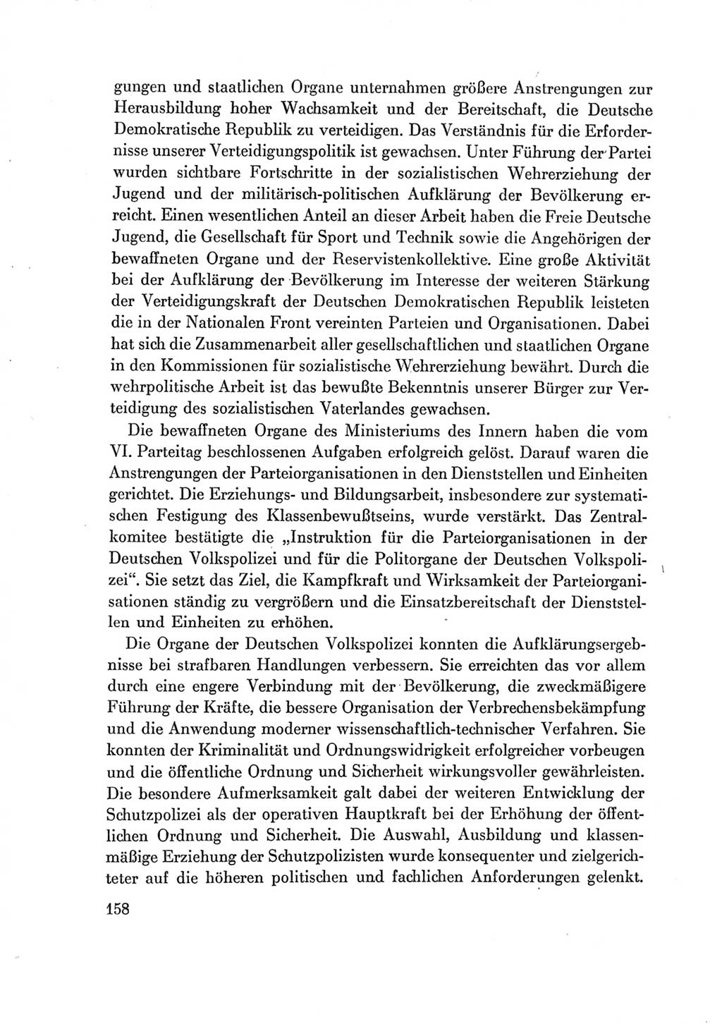 Protokoll der Verhandlungen des Ⅶ. Parteitages der Sozialistischen Einheitspartei Deutschlands (SED) [Deutsche Demokratische Republik (DDR)] 1967, Band Ⅳ, Seite 158 (Prot. Verh. Ⅶ. PT SED DDR 1967, Bd. Ⅳ, S. 158)