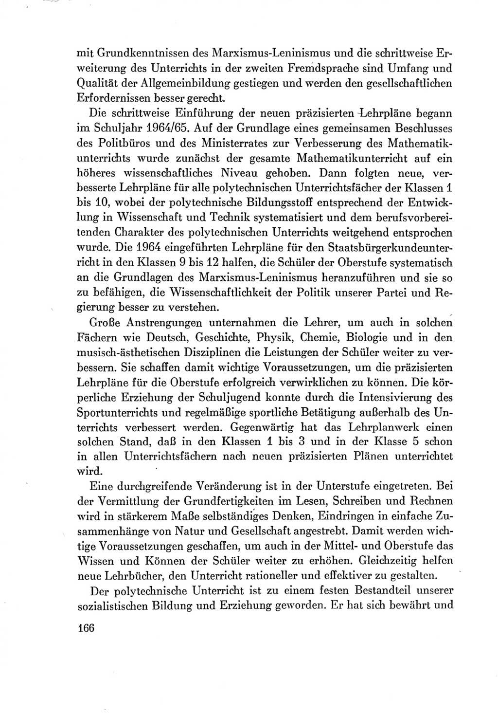 Protokoll der Verhandlungen des Ⅶ. Parteitages der Sozialistischen Einheitspartei Deutschlands (SED) [Deutsche Demokratische Republik (DDR)] 1967, Band Ⅳ, Seite 166 (Prot. Verh. Ⅶ. PT SED DDR 1967, Bd. Ⅳ, S. 166)