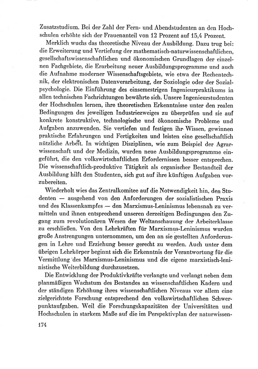 Protokoll der Verhandlungen des Ⅶ. Parteitages der Sozialistischen Einheitspartei Deutschlands (SED) [Deutsche Demokratische Republik (DDR)] 1967, Band Ⅳ, Seite 174 (Prot. Verh. Ⅶ. PT SED DDR 1967, Bd. Ⅳ, S. 174)