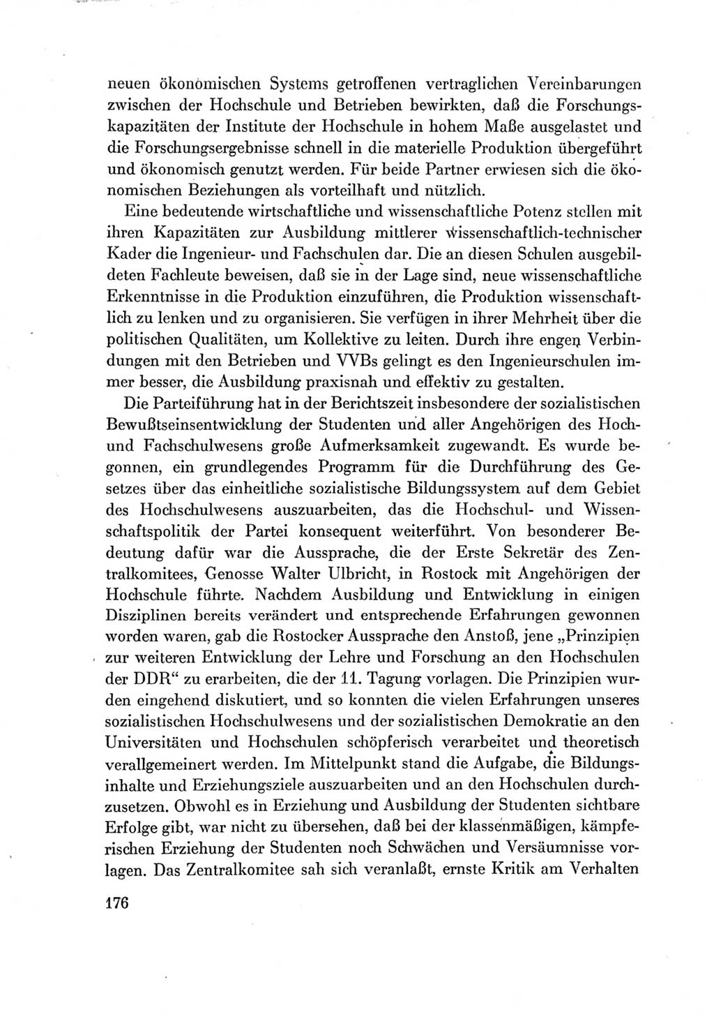 Protokoll der Verhandlungen des Ⅶ. Parteitages der Sozialistischen Einheitspartei Deutschlands (SED) [Deutsche Demokratische Republik (DDR)] 1967, Band Ⅳ, Seite 176 (Prot. Verh. Ⅶ. PT SED DDR 1967, Bd. Ⅳ, S. 176)