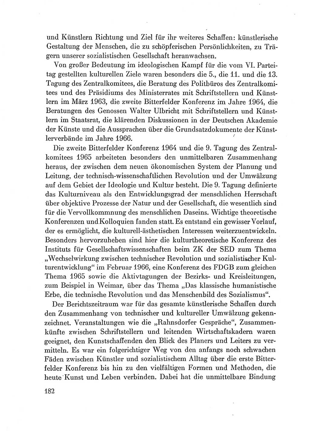 Protokoll der Verhandlungen des Ⅶ. Parteitages der Sozialistischen Einheitspartei Deutschlands (SED) [Deutsche Demokratische Republik (DDR)] 1967, Band Ⅳ, Seite 182 (Prot. Verh. Ⅶ. PT SED DDR 1967, Bd. Ⅳ, S. 182)