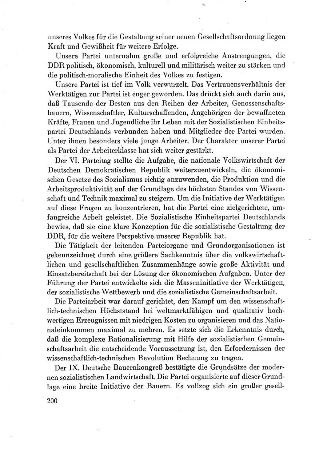 Protokoll der Verhandlungen des Ⅶ. Parteitages der Sozialistischen Einheitspartei Deutschlands (SED) [Deutsche Demokratische Republik (DDR)] 1967, Band Ⅳ, Seite 200 (Prot. Verh. Ⅶ. PT SED DDR 1967, Bd. Ⅳ, S. 200)