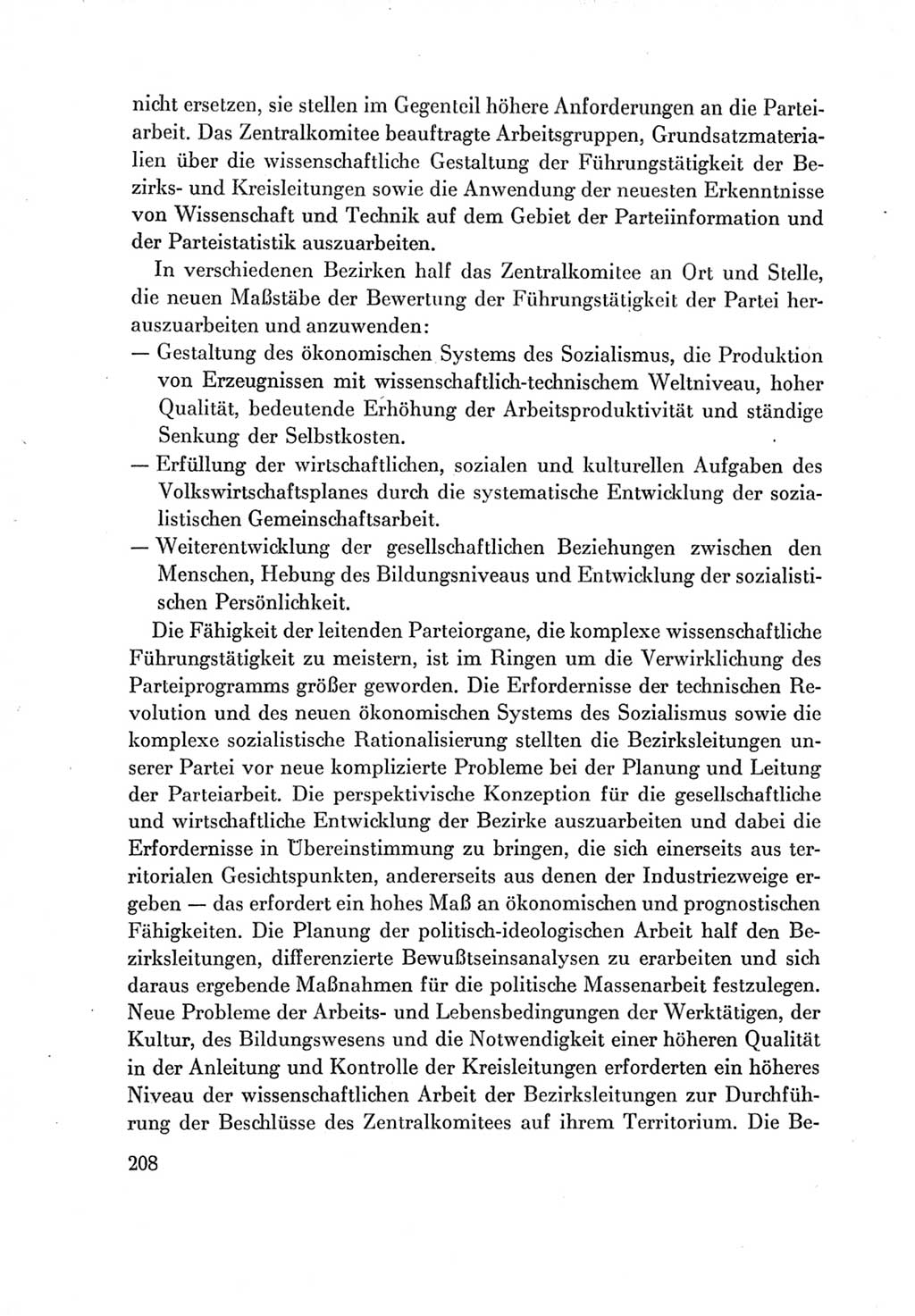 Protokoll der Verhandlungen des Ⅶ. Parteitages der Sozialistischen Einheitspartei Deutschlands (SED) [Deutsche Demokratische Republik (DDR)] 1967, Band Ⅳ, Seite 208 (Prot. Verh. Ⅶ. PT SED DDR 1967, Bd. Ⅳ, S. 208)