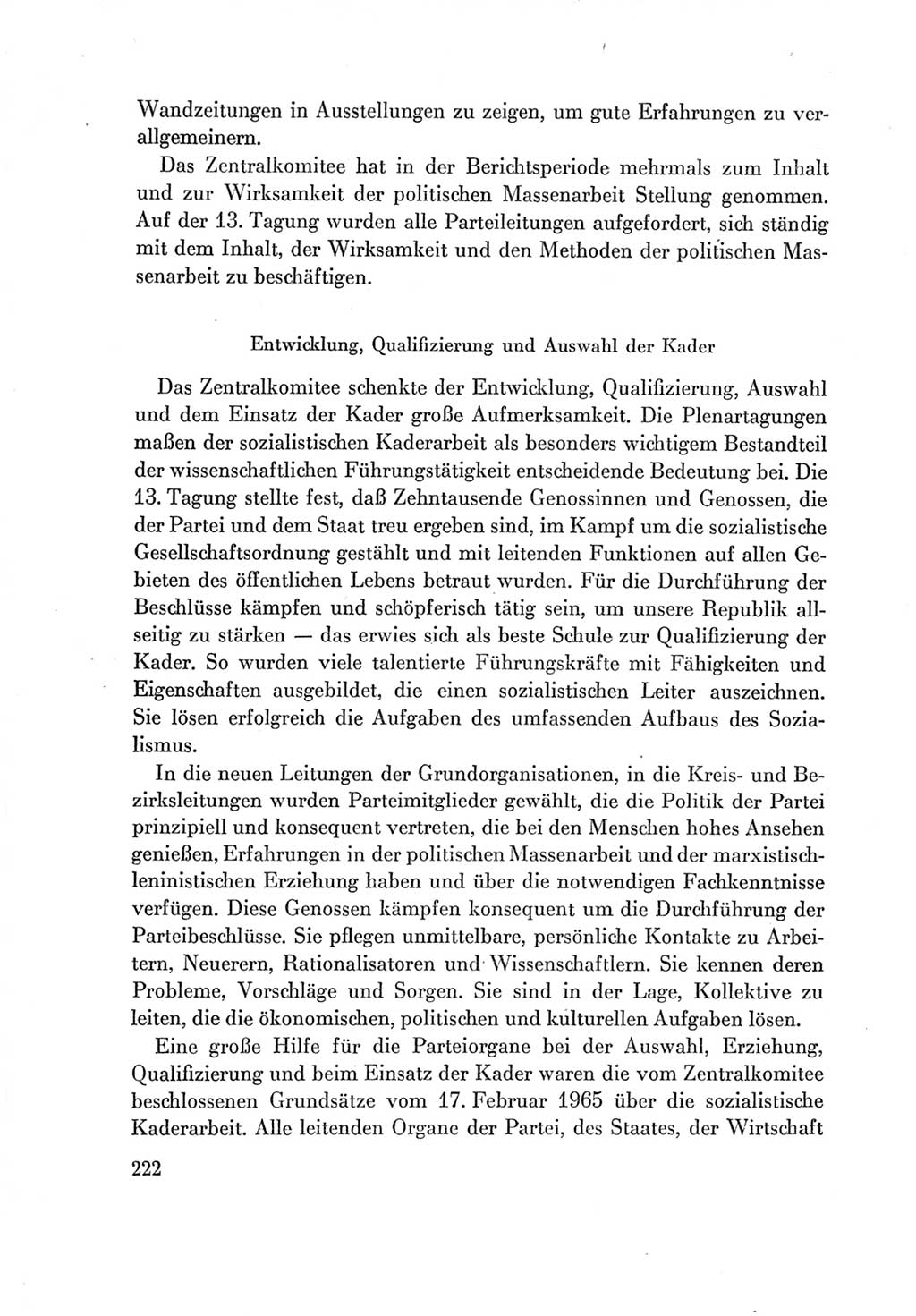 Protokoll der Verhandlungen des Ⅶ. Parteitages der Sozialistischen Einheitspartei Deutschlands (SED) [Deutsche Demokratische Republik (DDR)] 1967, Band Ⅳ, Seite 222 (Prot. Verh. Ⅶ. PT SED DDR 1967, Bd. Ⅳ, S. 222)