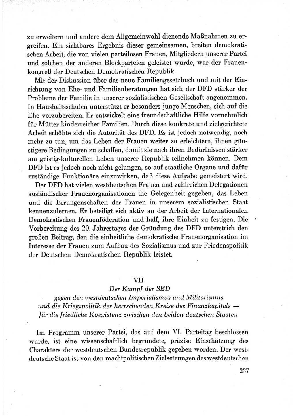Protokoll der Verhandlungen des Ⅶ. Parteitages der Sozialistischen Einheitspartei Deutschlands (SED) [Deutsche Demokratische Republik (DDR)] 1967, Band Ⅳ, Seite 237 (Prot. Verh. Ⅶ. PT SED DDR 1967, Bd. Ⅳ, S. 237)