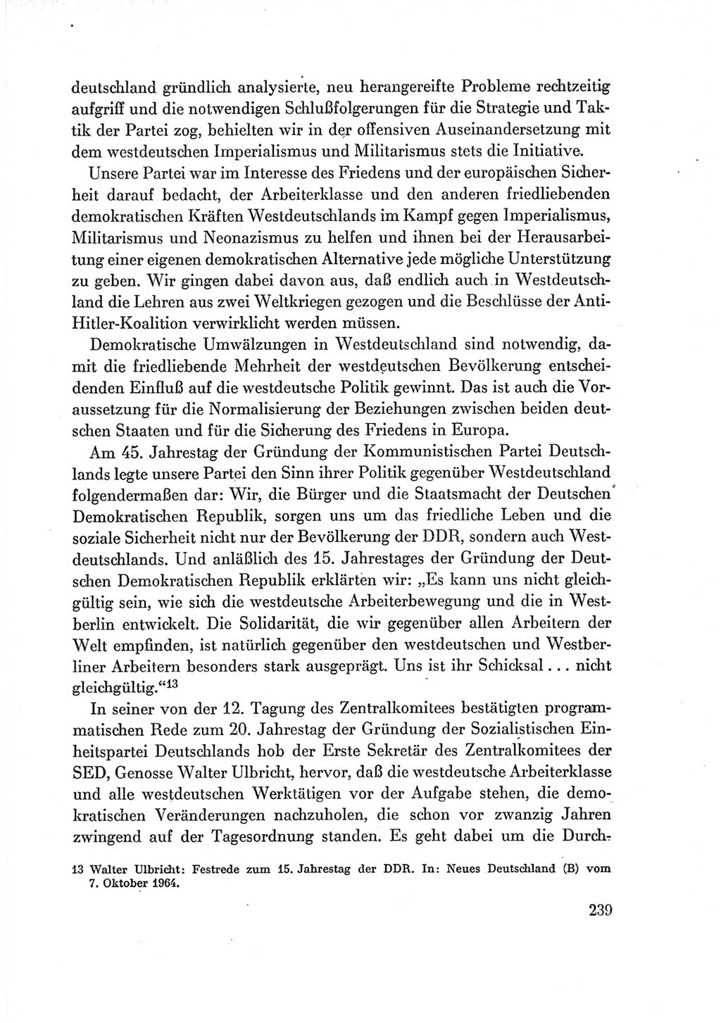 Protokoll der Verhandlungen des Ⅶ. Parteitages der Sozialistischen Einheitspartei Deutschlands (SED) [Deutsche Demokratische Republik (DDR)] 1967, Band Ⅳ, Seite 239 (Prot. Verh. Ⅶ. PT SED DDR 1967, Bd. Ⅳ, S. 239)