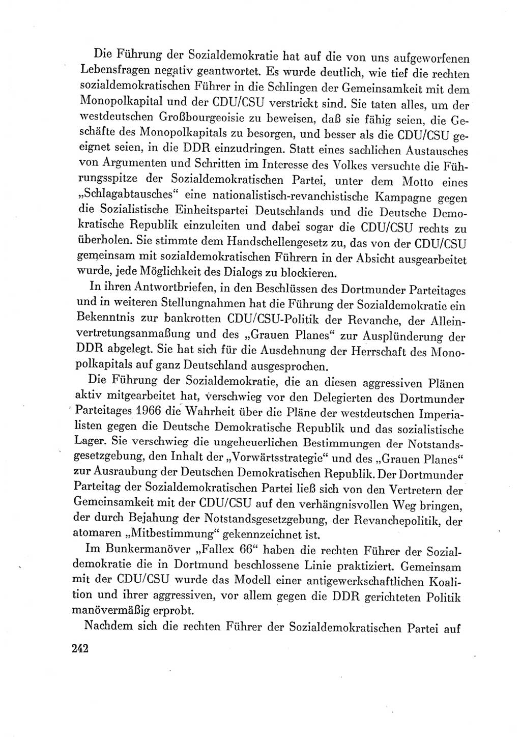 Protokoll der Verhandlungen des Ⅶ. Parteitages der Sozialistischen Einheitspartei Deutschlands (SED) [Deutsche Demokratische Republik (DDR)] 1967, Band Ⅳ, Seite 242 (Prot. Verh. Ⅶ. PT SED DDR 1967, Bd. Ⅳ, S. 242)