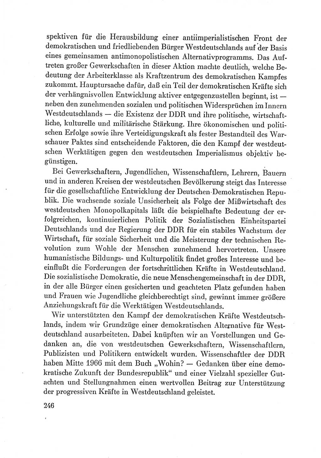 Protokoll der Verhandlungen des Ⅶ. Parteitages der Sozialistischen Einheitspartei Deutschlands (SED) [Deutsche Demokratische Republik (DDR)] 1967, Band Ⅳ, Seite 246 (Prot. Verh. Ⅶ. PT SED DDR 1967, Bd. Ⅳ, S. 246)