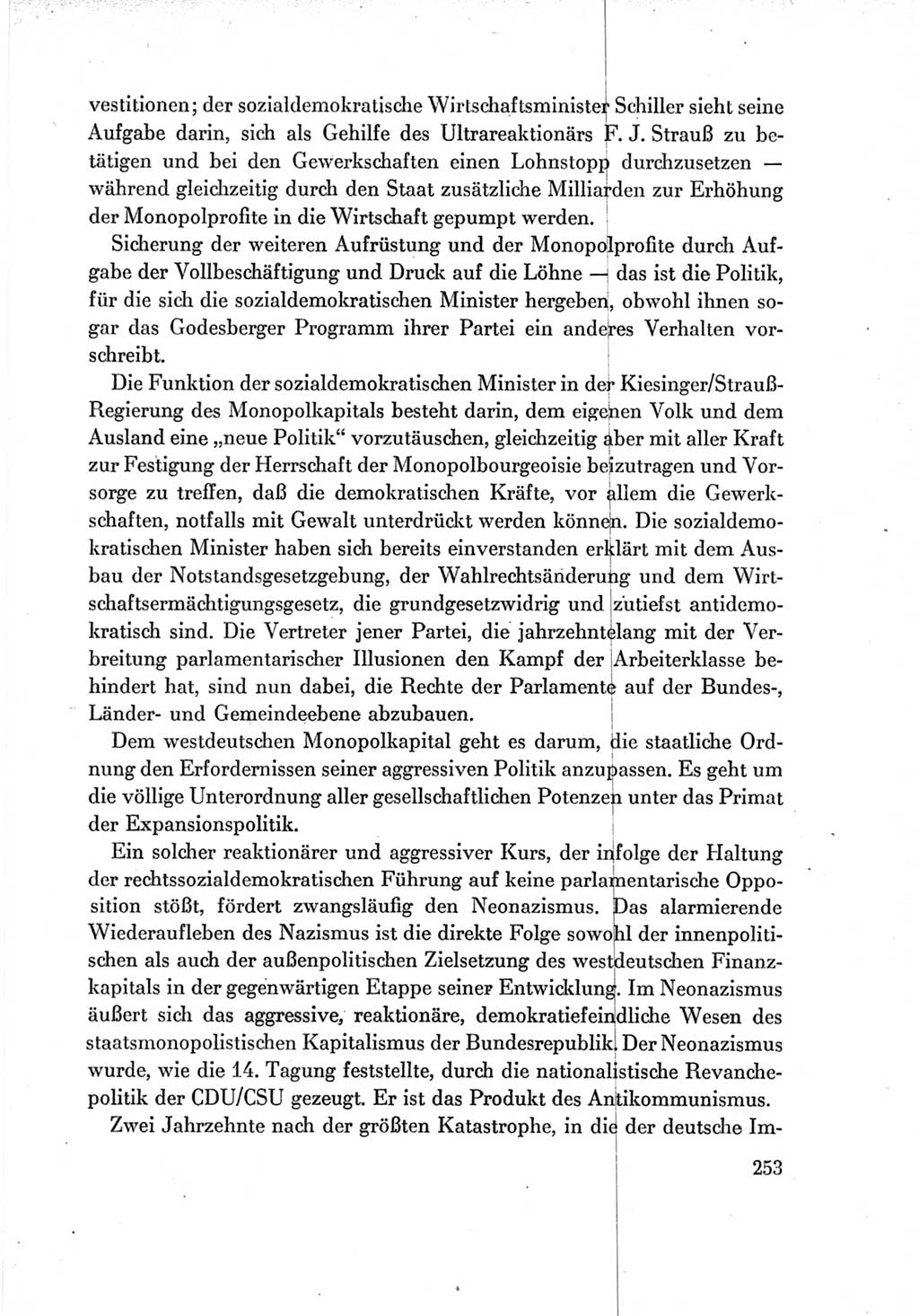 Protokoll der Verhandlungen des Ⅶ. Parteitages der Sozialistischen Einheitspartei Deutschlands (SED) [Deutsche Demokratische Republik (DDR)] 1967, Band Ⅳ, Seite 253 (Prot. Verh. Ⅶ. PT SED DDR 1967, Bd. Ⅳ, S. 253)