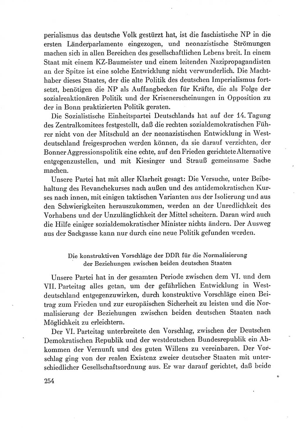 Protokoll der Verhandlungen des Ⅶ. Parteitages der Sozialistischen Einheitspartei Deutschlands (SED) [Deutsche Demokratische Republik (DDR)] 1967, Band Ⅳ, Seite 254 (Prot. Verh. Ⅶ. PT SED DDR 1967, Bd. Ⅳ, S. 254)