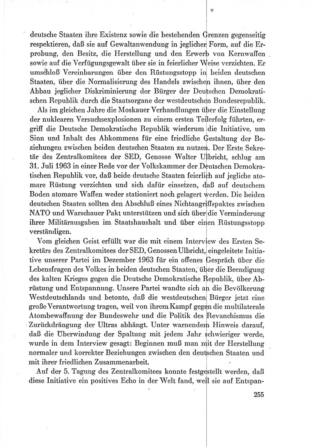 Protokoll der Verhandlungen des Ⅶ. Parteitages der Sozialistischen Einheitspartei Deutschlands (SED) [Deutsche Demokratische Republik (DDR)] 1967, Band Ⅳ, Seite 255 (Prot. Verh. Ⅶ. PT SED DDR 1967, Bd. Ⅳ, S. 255)