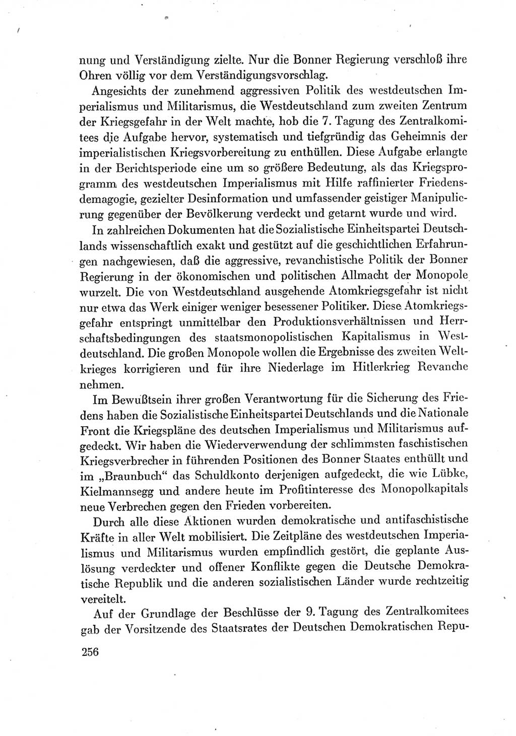 Protokoll der Verhandlungen des Ⅶ. Parteitages der Sozialistischen Einheitspartei Deutschlands (SED) [Deutsche Demokratische Republik (DDR)] 1967, Band Ⅳ, Seite 256 (Prot. Verh. Ⅶ. PT SED DDR 1967, Bd. Ⅳ, S. 256)