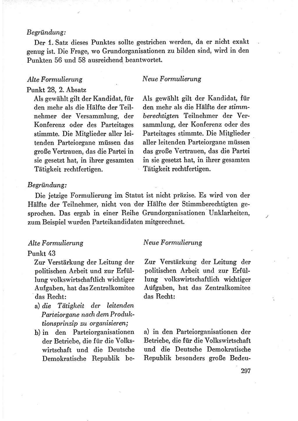 Protokoll der Verhandlungen des Ⅶ. Parteitages der Sozialistischen Einheitspartei Deutschlands (SED) [Deutsche Demokratische Republik (DDR)] 1967, Band Ⅳ, Seite 297 (Prot. Verh. Ⅶ. PT SED DDR 1967, Bd. Ⅳ, S. 297)