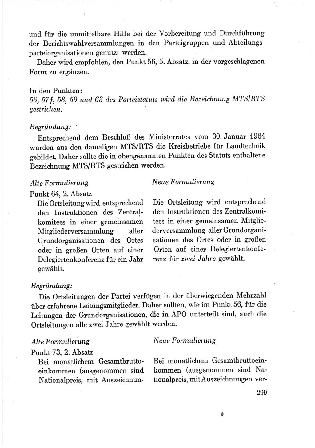 Protokoll der Verhandlungen des Ⅶ. Parteitages der Sozialistischen Einheitspartei Deutschlands (SED) [Deutsche Demokratische Republik (DDR)] 1967, Band Ⅳ, Seite 299 (Prot. Verh. Ⅶ. PT SED DDR 1967, Bd. Ⅳ, S. 299)