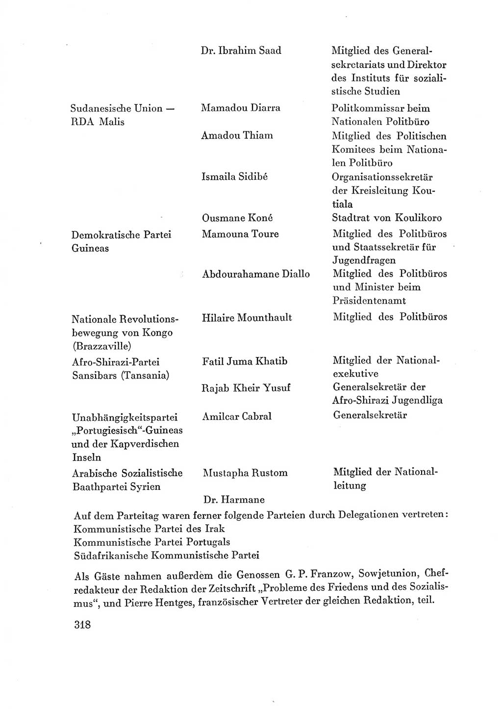 Protokoll der Verhandlungen des Ⅶ. Parteitages der Sozialistischen Einheitspartei Deutschlands (SED) [Deutsche Demokratische Republik (DDR)] 1967, Band Ⅳ, Seite 318 (Prot. Verh. Ⅶ. PT SED DDR 1967, Bd. Ⅳ, S. 318)