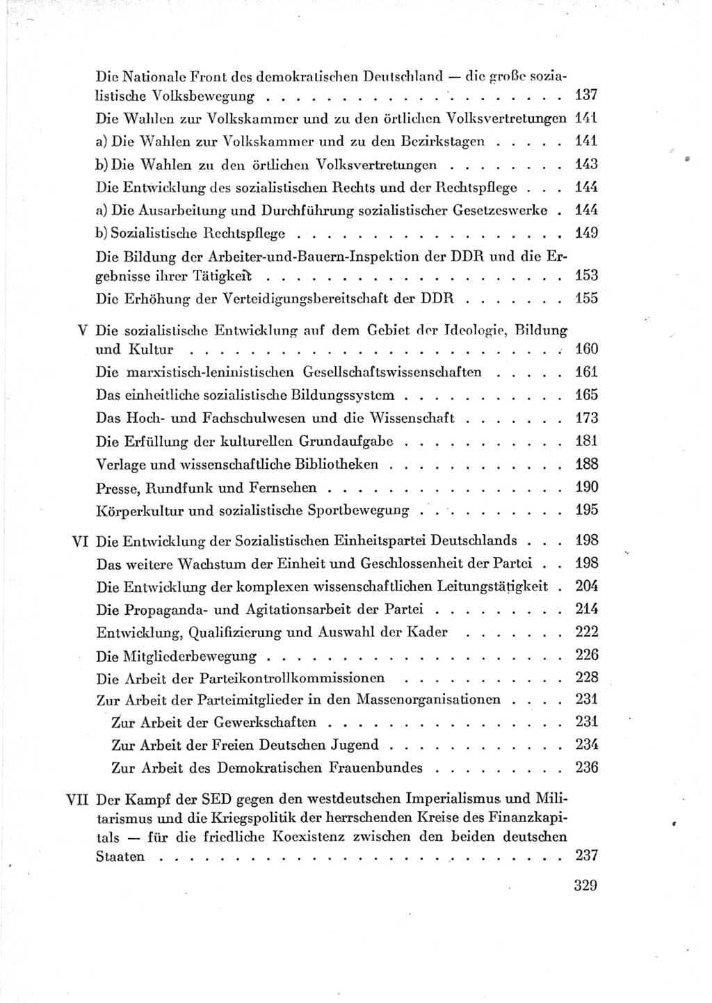 Protokoll der Verhandlungen des Ⅶ. Parteitages der Sozialistischen Einheitspartei Deutschlands (SED) [Deutsche Demokratische Republik (DDR)] 1967, Band Ⅳ, Seite 329 (Prot. Verh. Ⅶ. PT SED DDR 1967, Bd. Ⅳ, S. 329)