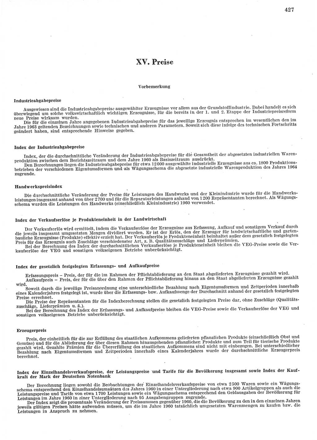 Statistisches Jahrbuch der Deutschen Demokratischen Republik (DDR) 1967, Seite 427 (Stat. Jb. DDR 1967, S. 427)