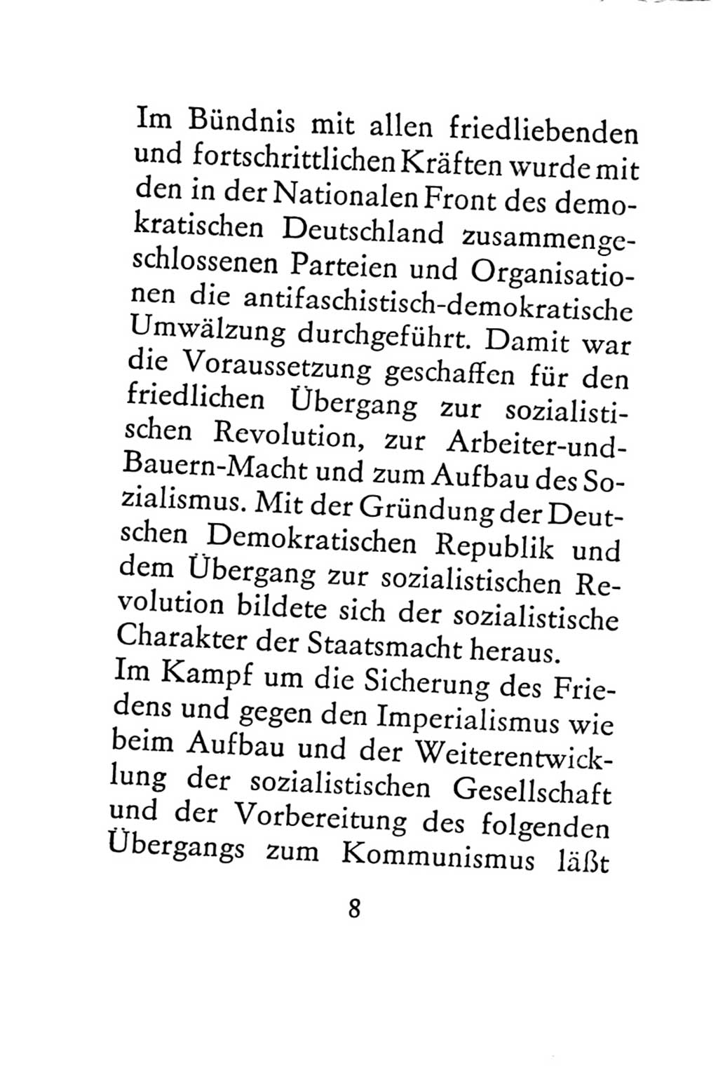 Statut der Sozialistischen Einheitspartei Deutschlands (SED) 1967, Seite 8 (St. SED DDR 1967, S. 8)