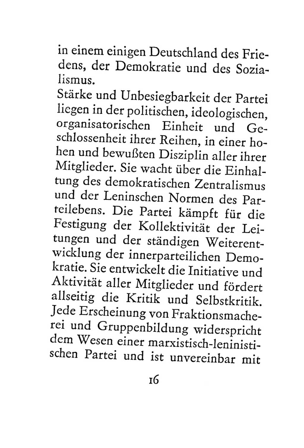 Statut der Sozialistischen Einheitspartei Deutschlands (SED) 1967, Seite 16 (St. SED DDR 1967, S. 16)