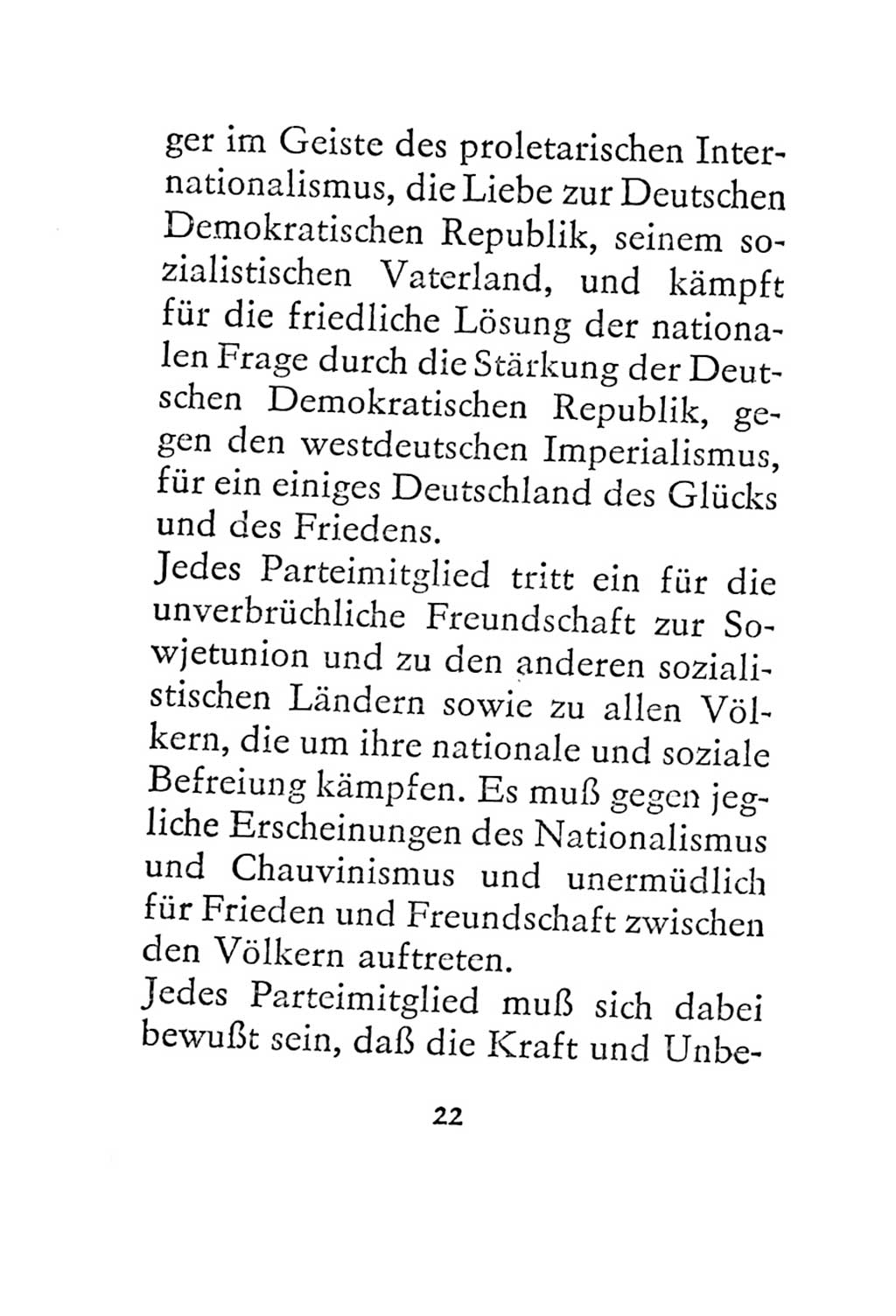 Statut der Sozialistischen Einheitspartei Deutschlands (SED) 1967, Seite 22 (St. SED DDR 1967, S. 22)