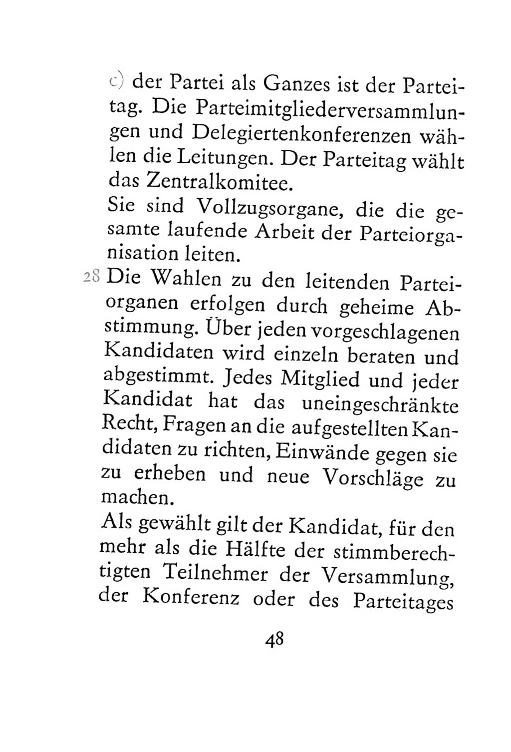 Statut der Sozialistischen Einheitspartei Deutschlands (SED) 1967, Seite 48 (St. SED DDR 1967, S. 48)