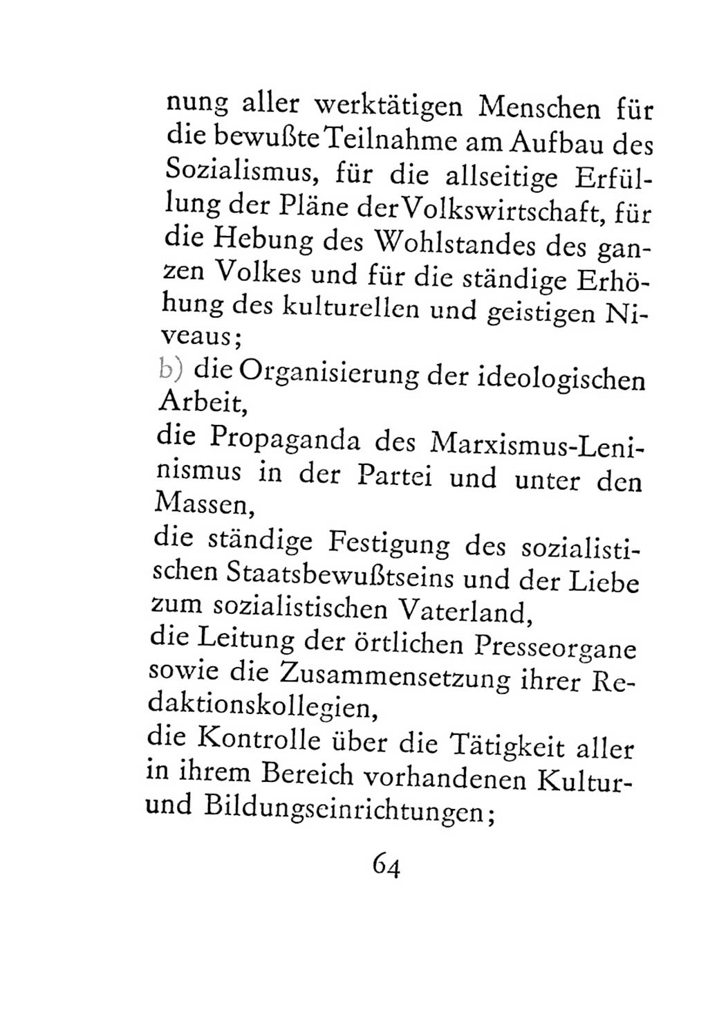 Statut der Sozialistischen Einheitspartei Deutschlands (SED) 1967, Seite 64 (St. SED DDR 1967, S. 64)