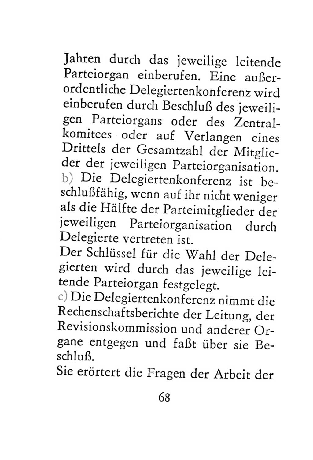 Statut der Sozialistischen Einheitspartei Deutschlands (SED) 1967, Seite 68 (St. SED DDR 1967, S. 68)