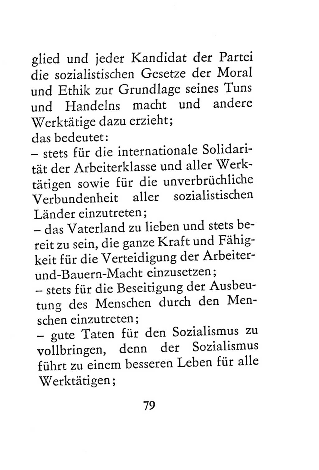 Statut der Sozialistischen Einheitspartei Deutschlands (SED) 1967, Seite 79 (St. SED DDR 1967, S. 79)