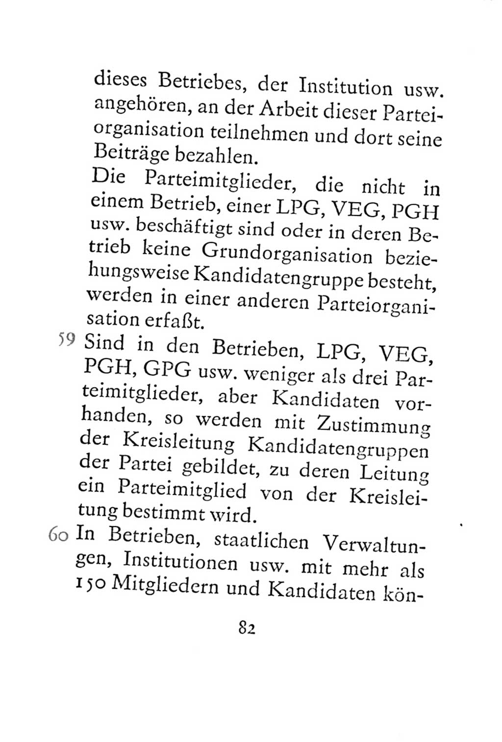 Statut der Sozialistischen Einheitspartei Deutschlands (SED) 1967, Seite 82 (St. SED DDR 1967, S. 82)