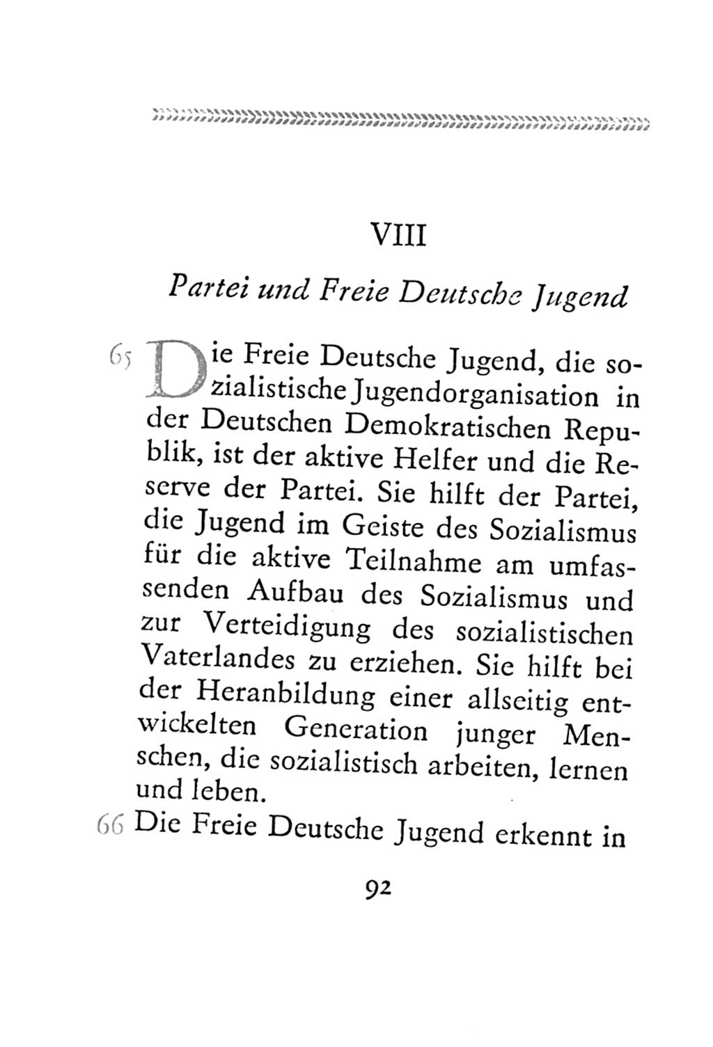 Statut der Sozialistischen Einheitspartei Deutschlands (SED) 1967, Seite 92 (St. SED DDR 1967, S. 92)